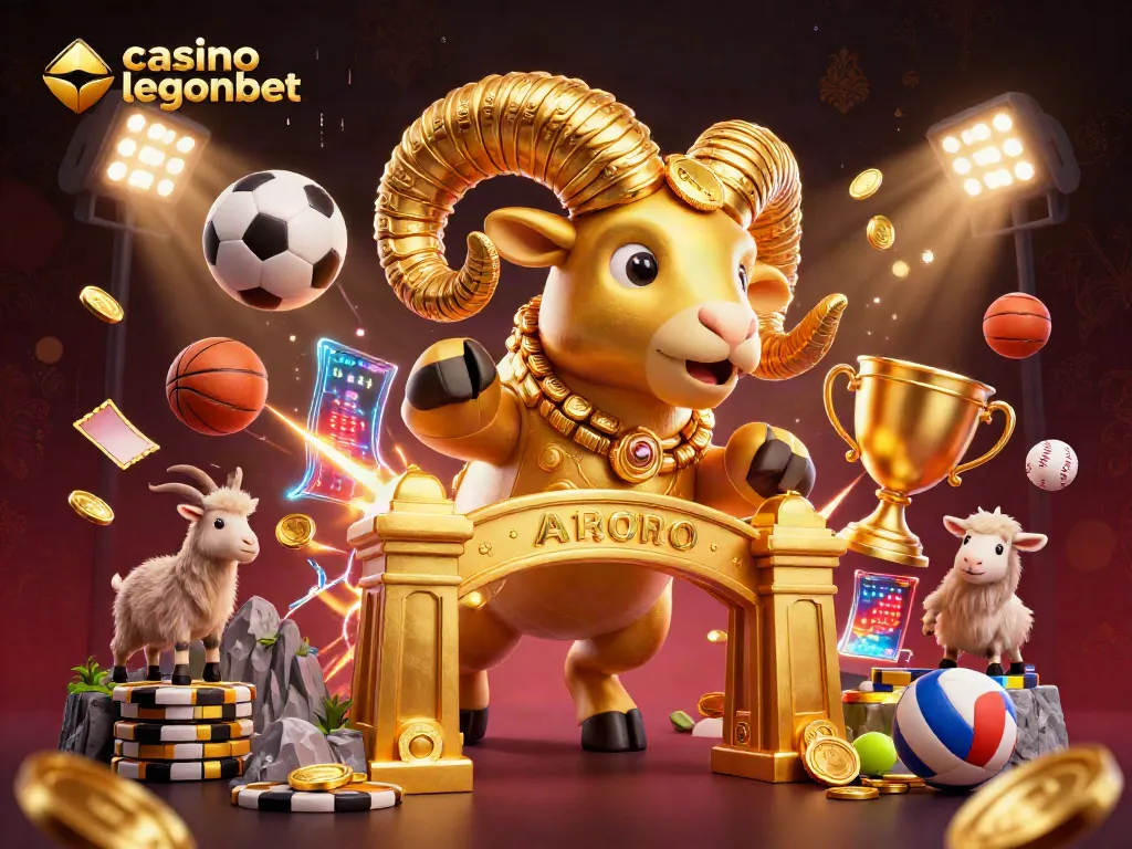 Bet and win at casino legionbet with thrilling golden ram in a vibrant gaming universe.
