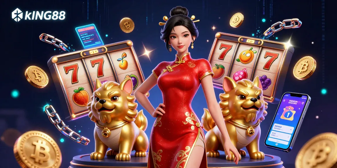 Experience the thrill of kING88 slots with vibrant graphics and captivating gaming elements.