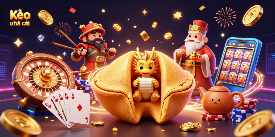 Engage with Kèo nhà cái through vibrant casino-themed illustration packed with action.