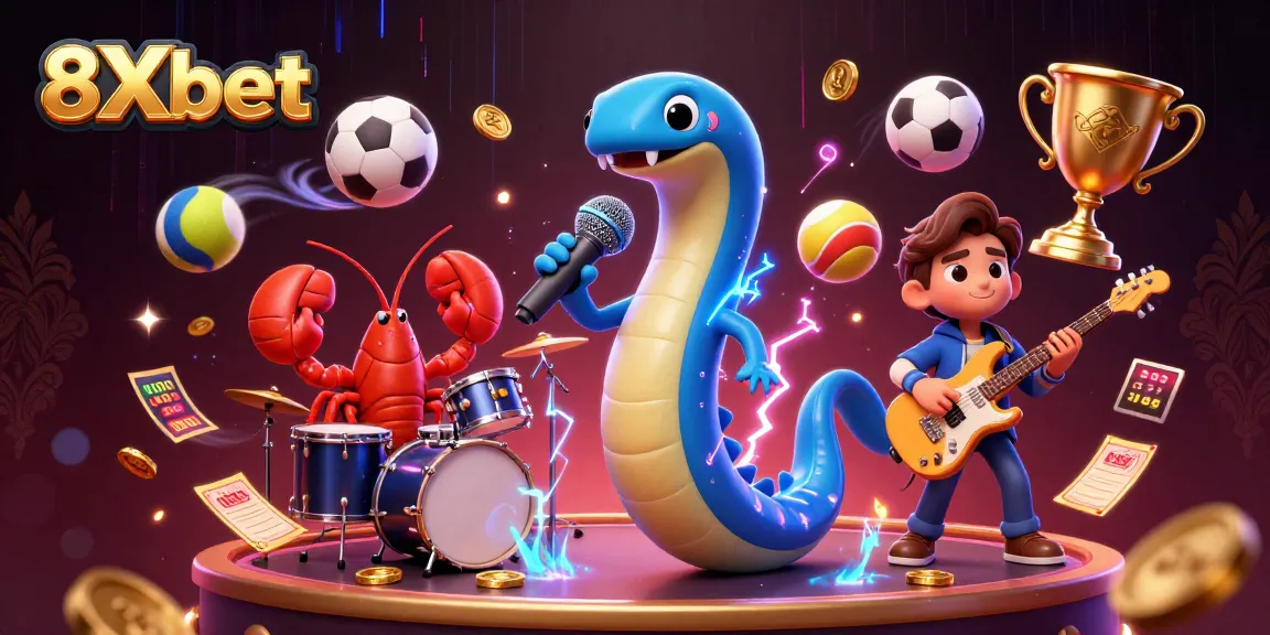 8Xbet brings thrilling underwater casino vibes with vibrant 3D characters and rich gaming elements.