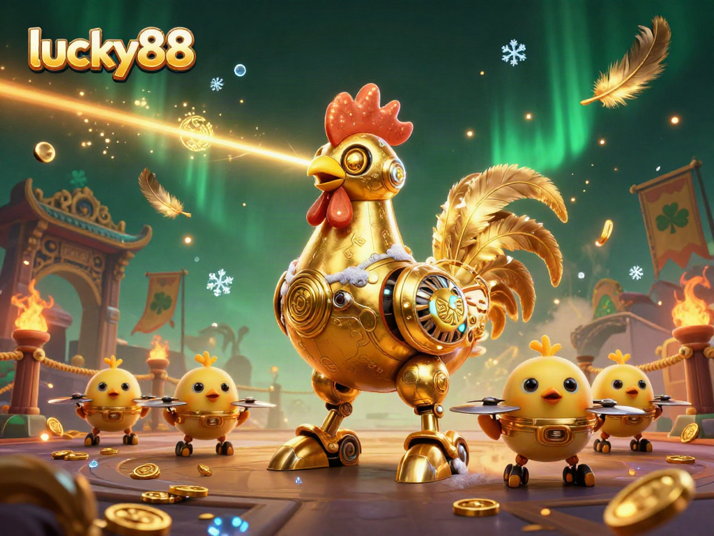 Engage with lucky88's thrilling dynamics in this vibrant casino scene showcasing action-packed gaming elements.