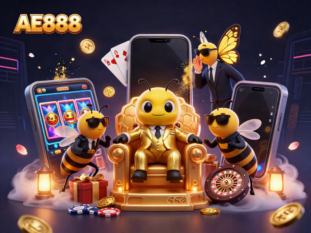 Catch golden rewards at AE888 with the buzzing mob boss and elite gaming characters.