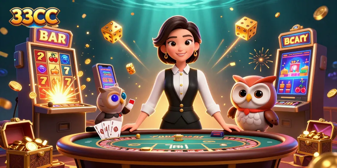 Experience winning at 33CC with vibrant slots, a charming dealer, and explosive jackpots.