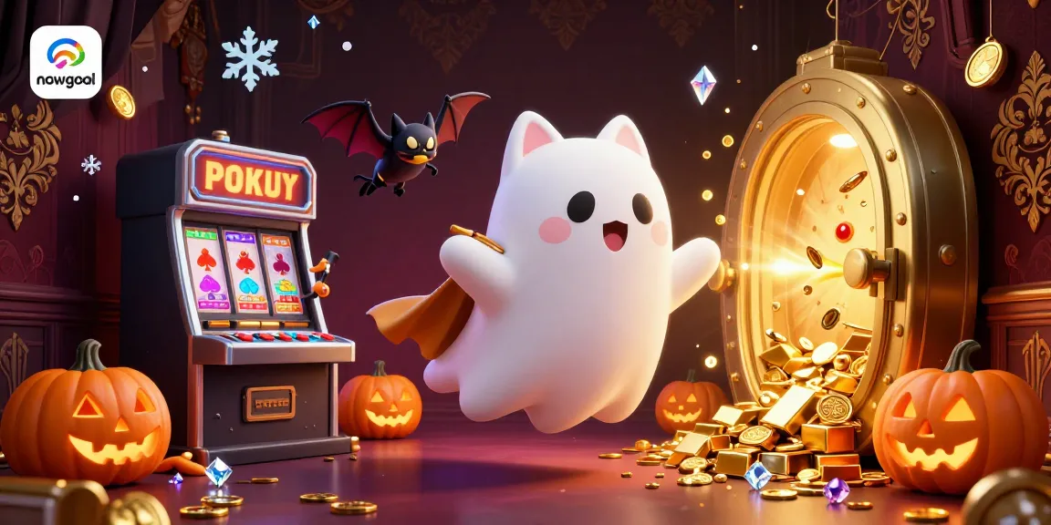 Engage in thrilling betting adventures with nowgoal as ghost cat and bat explore a haunted casino.