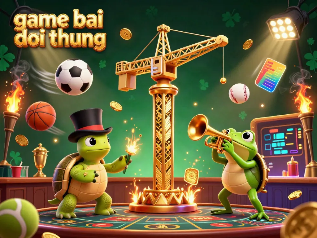 Experience game bai doi thuong excitement with vibrant 3D characters and dynamic casino elements in action.