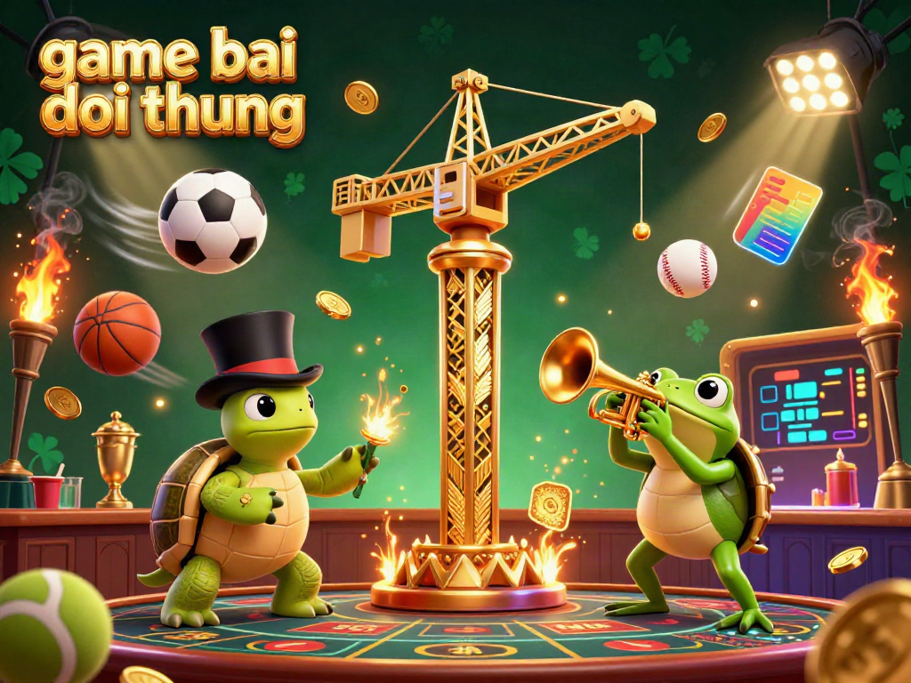 Experience game bai doi thuong excitement with vibrant 3D characters and dynamic casino elements in action.