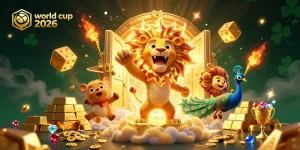 Bettors prepare for the thrilling world cup 2026 with lively casino elements and winning symbols.