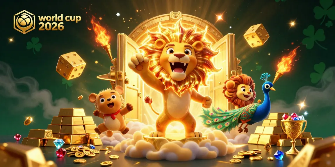 Bettors prepare for the thrilling world cup 2026 with lively casino elements and winning symbols.