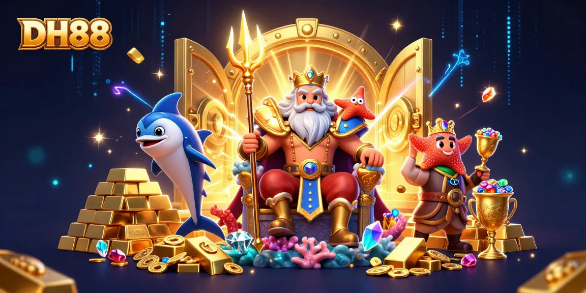 Play thrilling games with DH88, where sea king Neptune rules the underwater casino world.