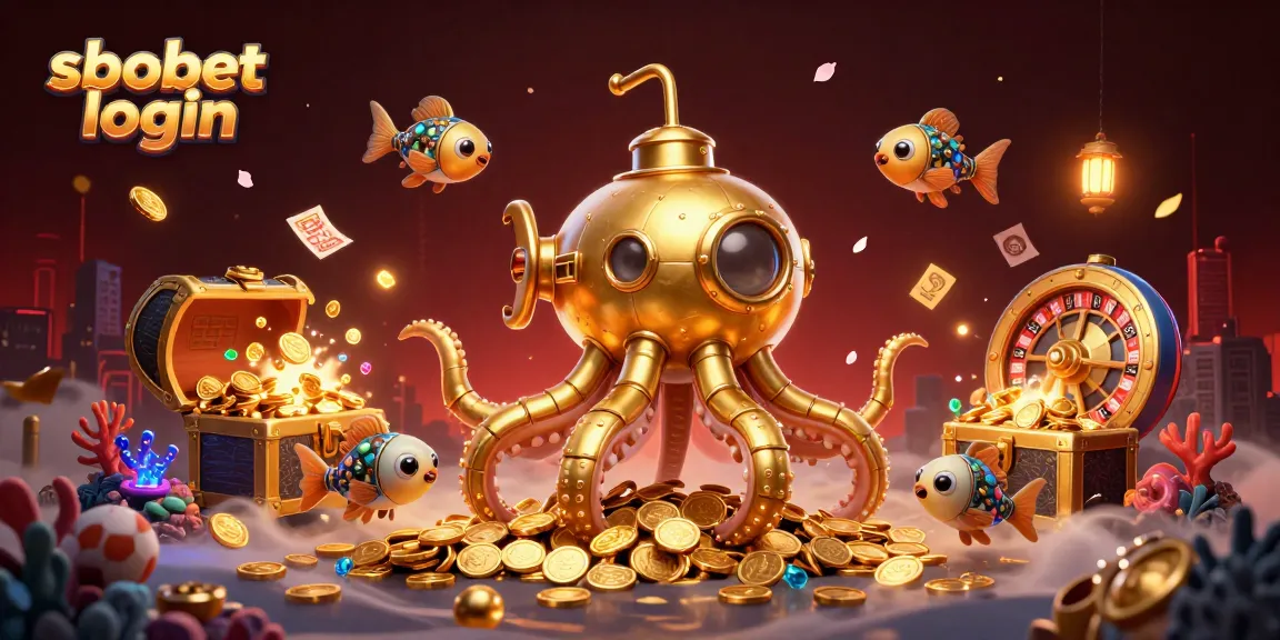 Experience sbobet login with vibrant promos and sports betting under a golden kraken submarine.