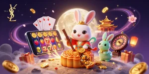 Engage with ysl's exhilarating moon-themed gaming adventure with captivating slot symbols and vibrant neon motifs.
