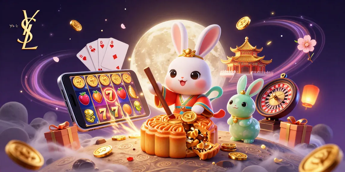 Engage with ysl's exhilarating moon-themed gaming adventure with captivating slot symbols and vibrant neon motifs.